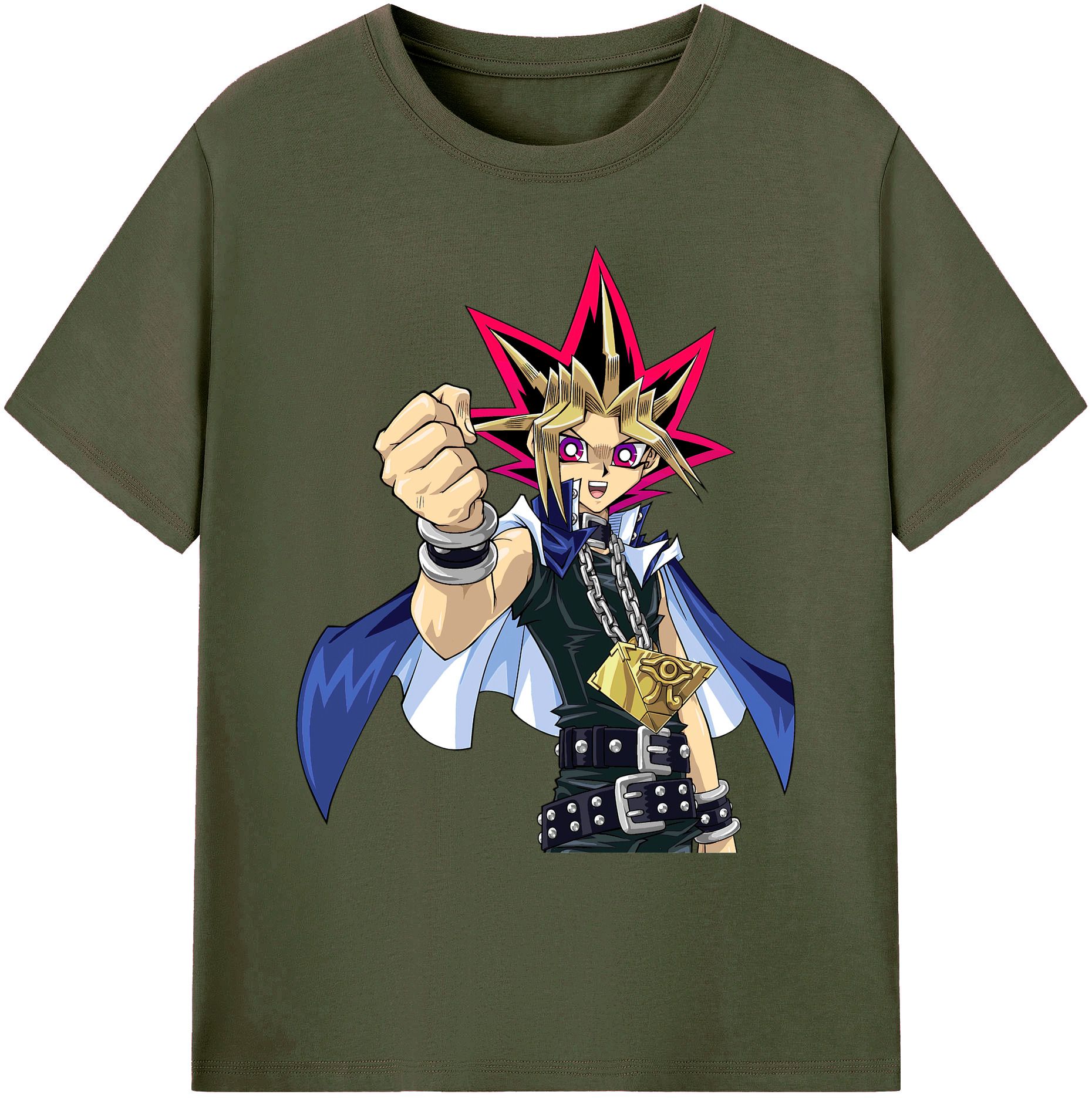 （画像用） 遊☆戯☆王 Yu-Gi-Oh! 綿100％ メンズ半袖Tシャツ｜肌触りやわらか＆通気性